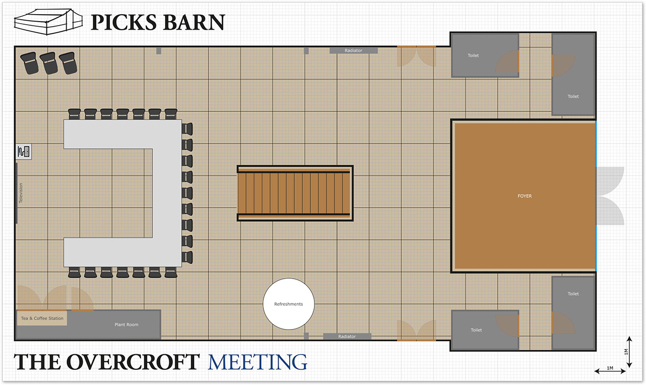 Picks Barn Overcroft Meeting Layout Image