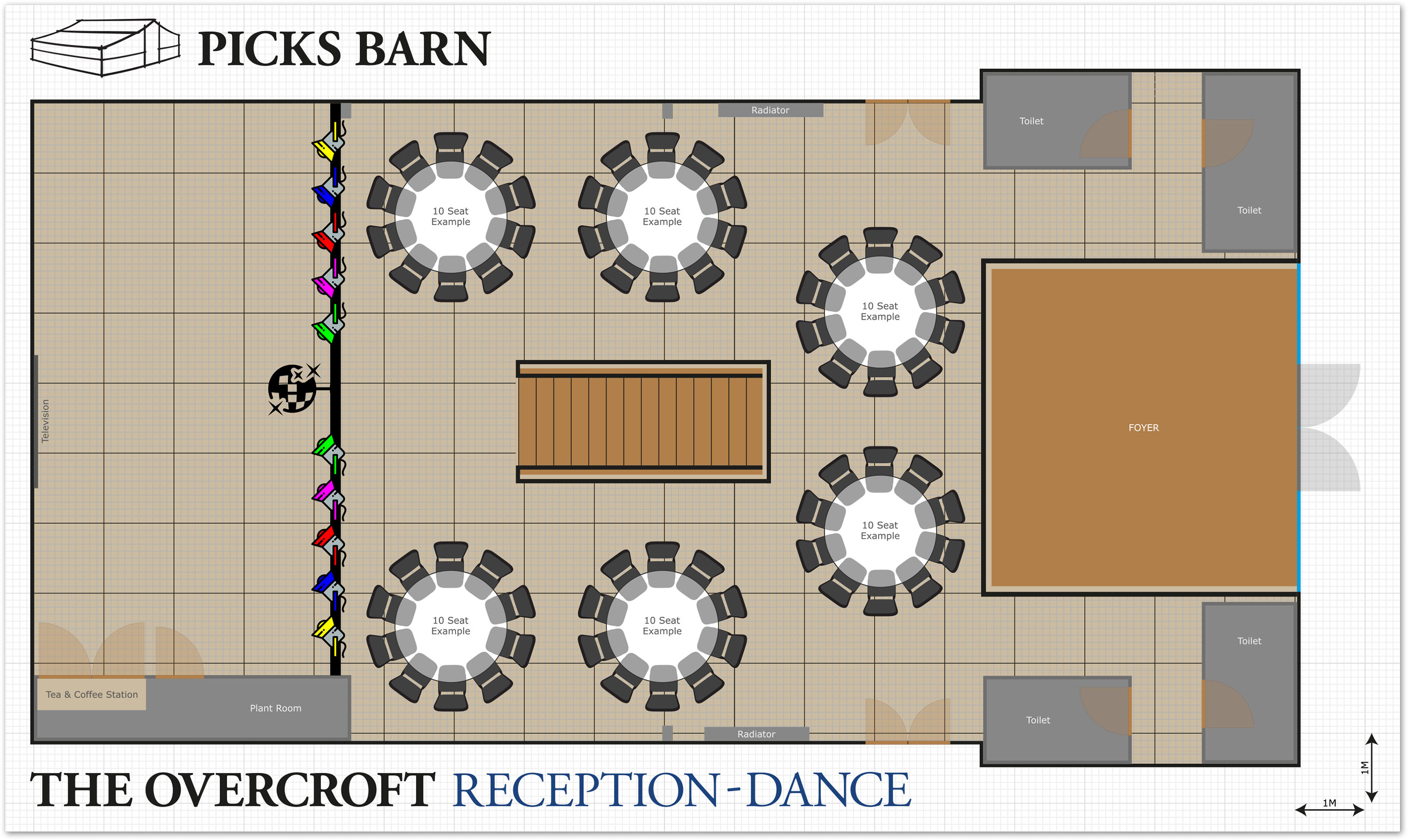 Picks Barn Overcroft Reception Dane Layout Image