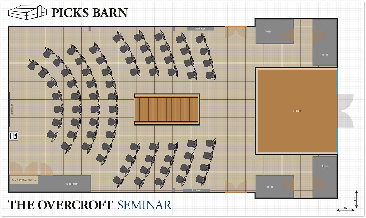 Picks Barn Overcroft Seminar Layout Image